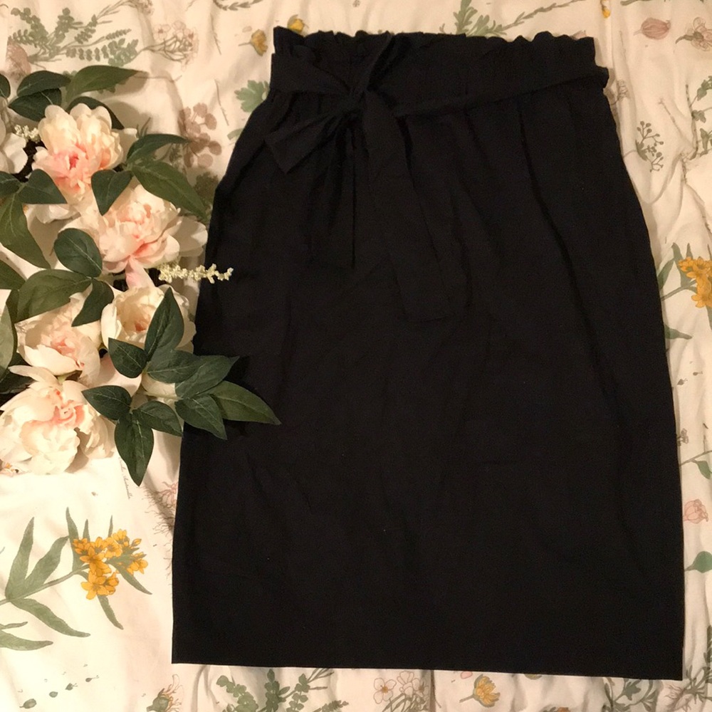Black Below the Knee Skirt